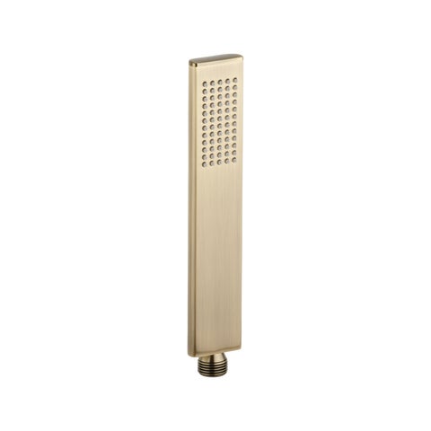 Rounded Rectangle Hand Shower - Brushed Brass