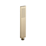 Rounded Rectangle Hand Shower - Brushed Brass - Feature