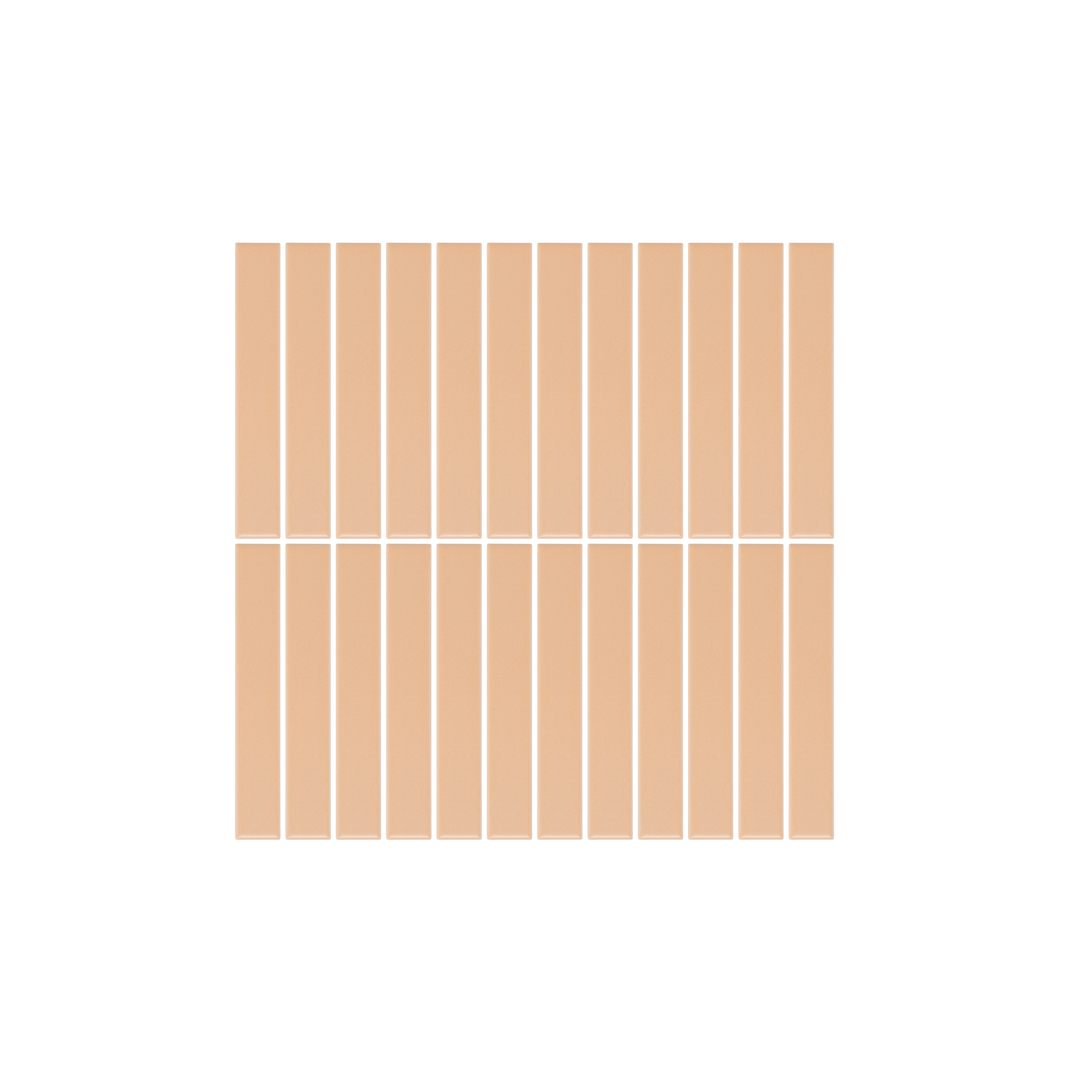 Atami Finger Mosaic Tile - Peach