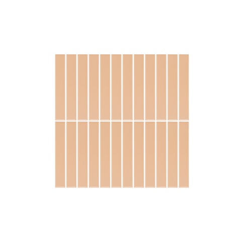 Atami Finger Mosaic Tile - Peach