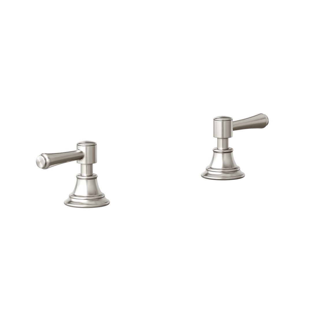 Kingsley Assembly Bench-Mounted Taps - Brushed Nickel