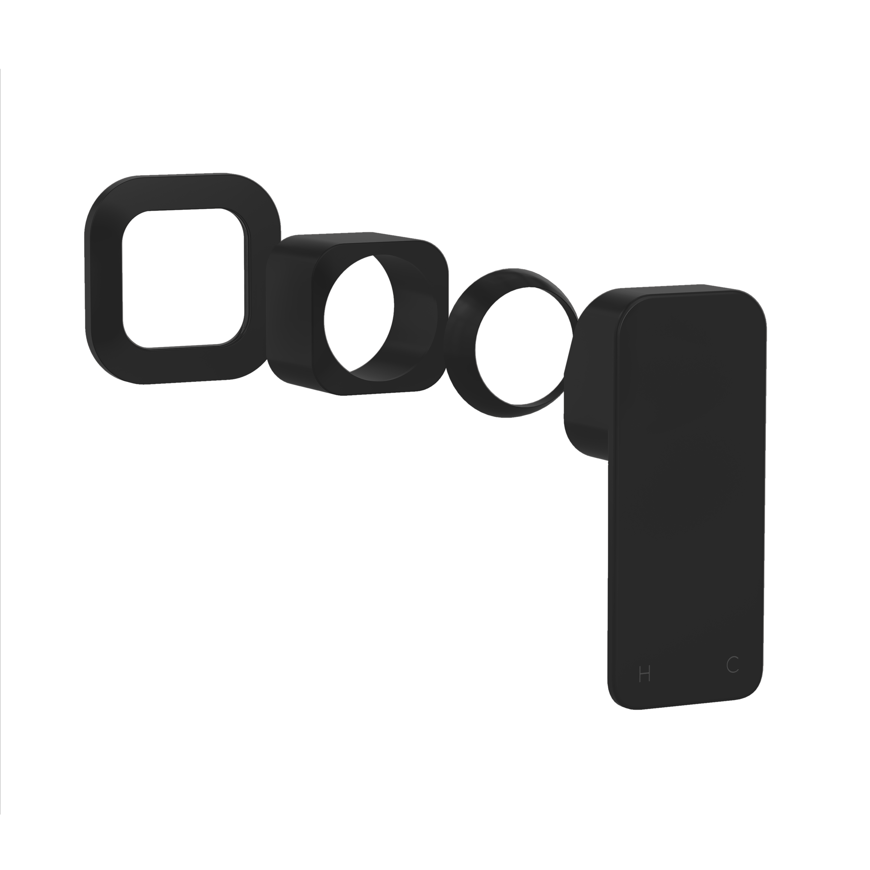 Nesso Minimal Handle Kit - Matte Black PVD