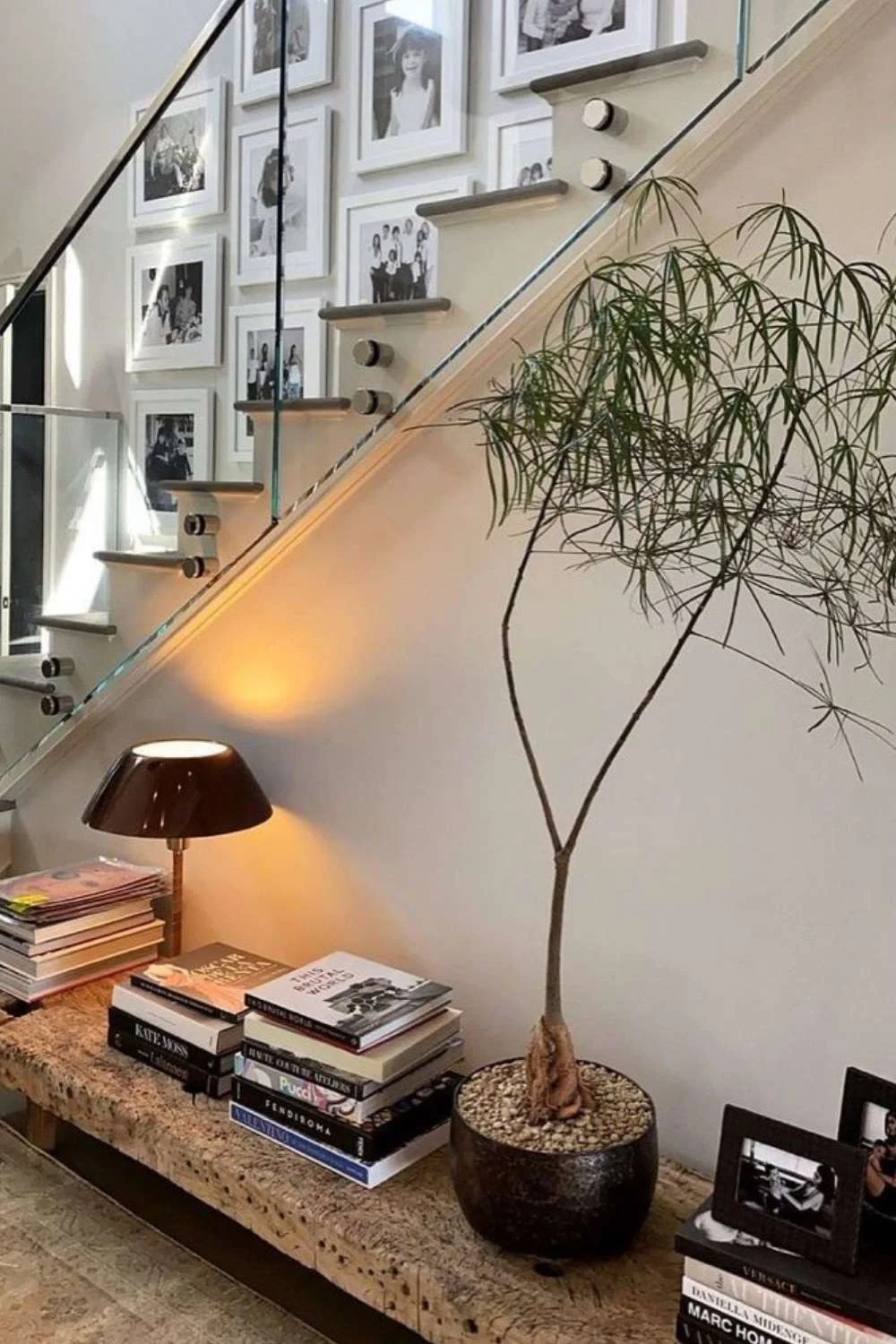 Entryway Decor Ideas Vignette Personality Books