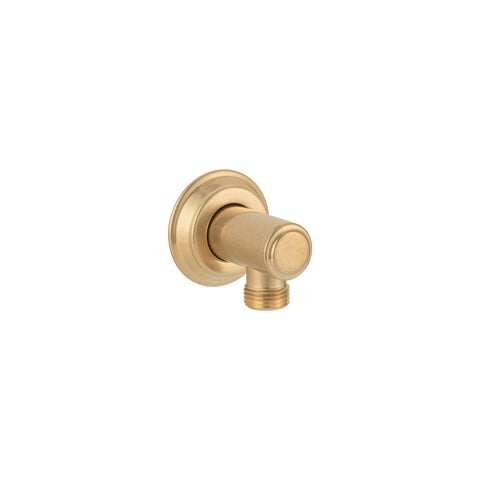 Kingsley Round Shower BP - Tumbled Aged Brass