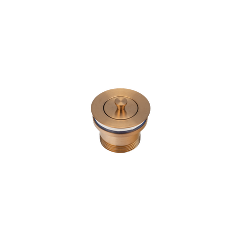 Pull-Out Bath Plug - Brushed Copper