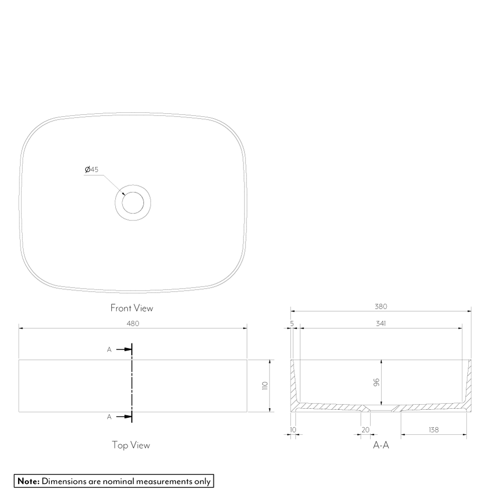 Sofia Basin Sink Specifications
