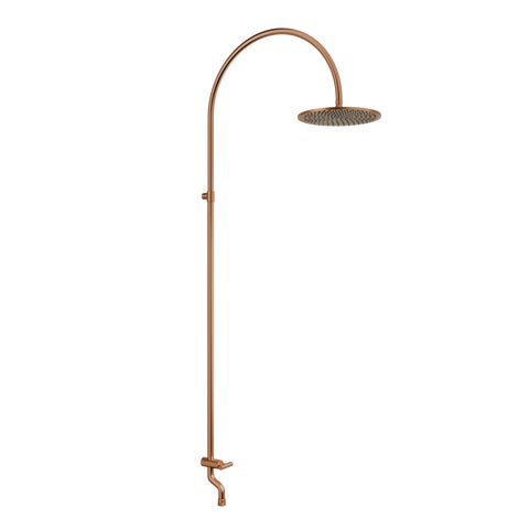 Sola Garden Outdoor Shower Set - Brushed Copper