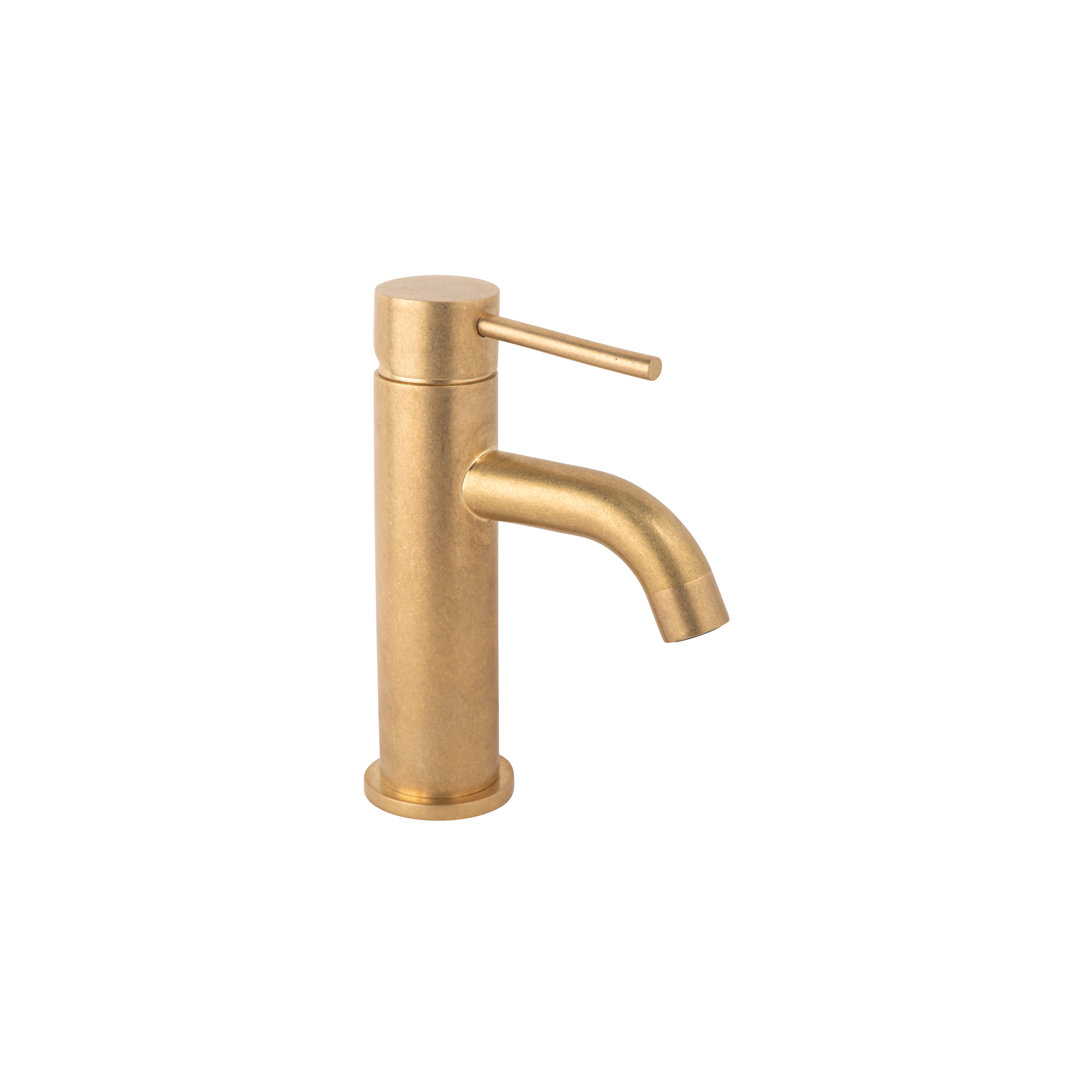 Elysian Basin Mixer - Tumbled Aged Brass