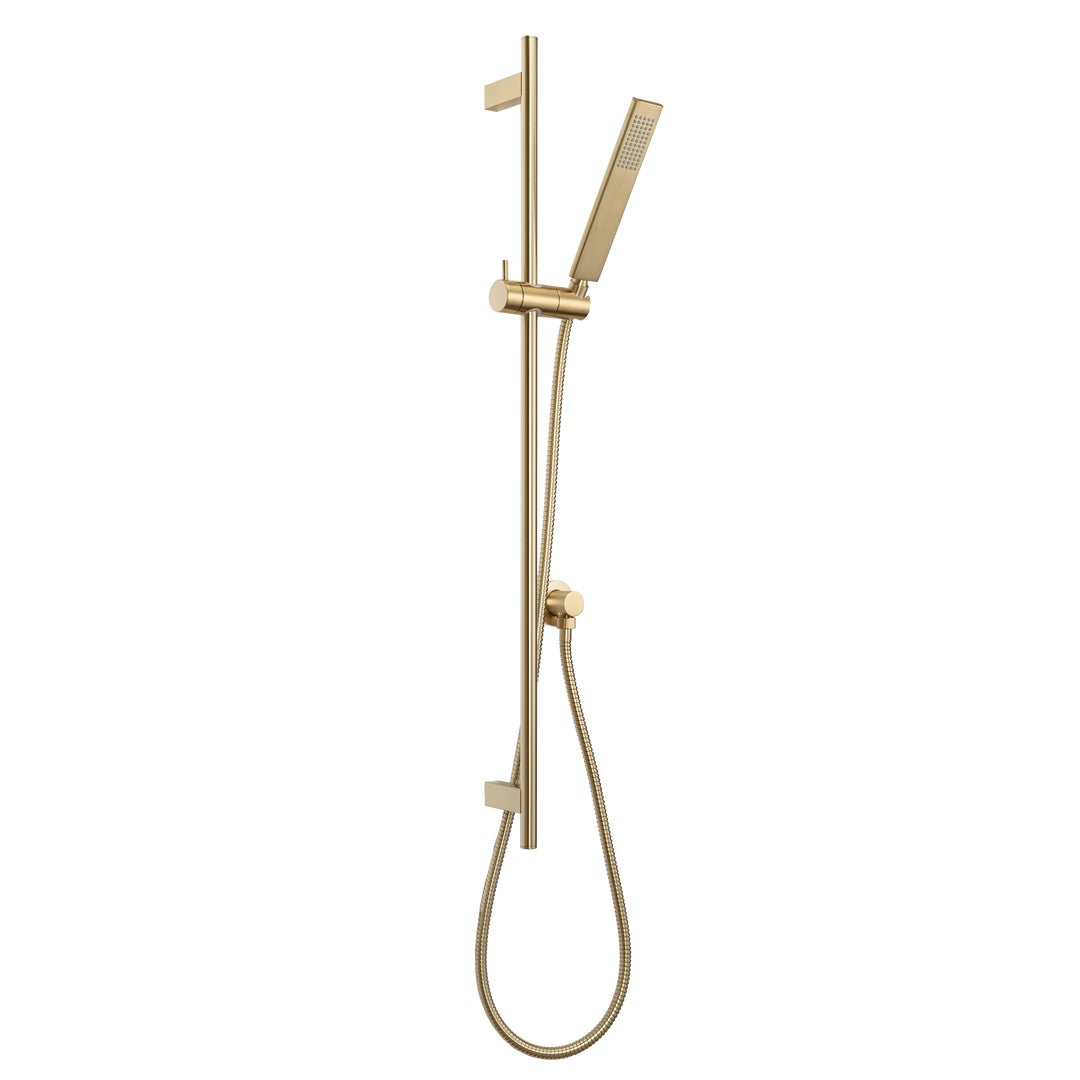 Elysian Hand Shower Rail Set - Brushed Brass