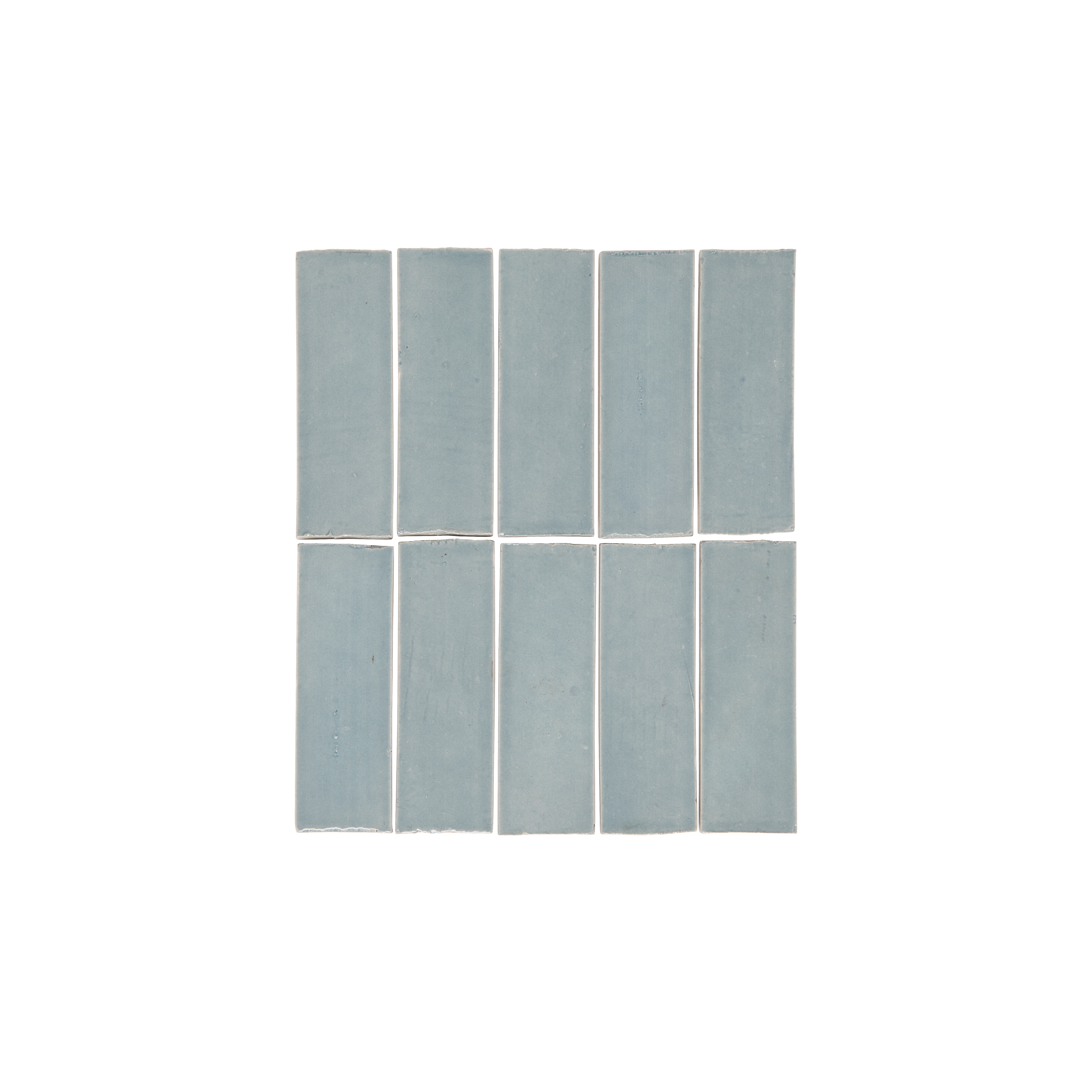 Rommani Handmade Zellige Rectangle Tile - Powder Blue