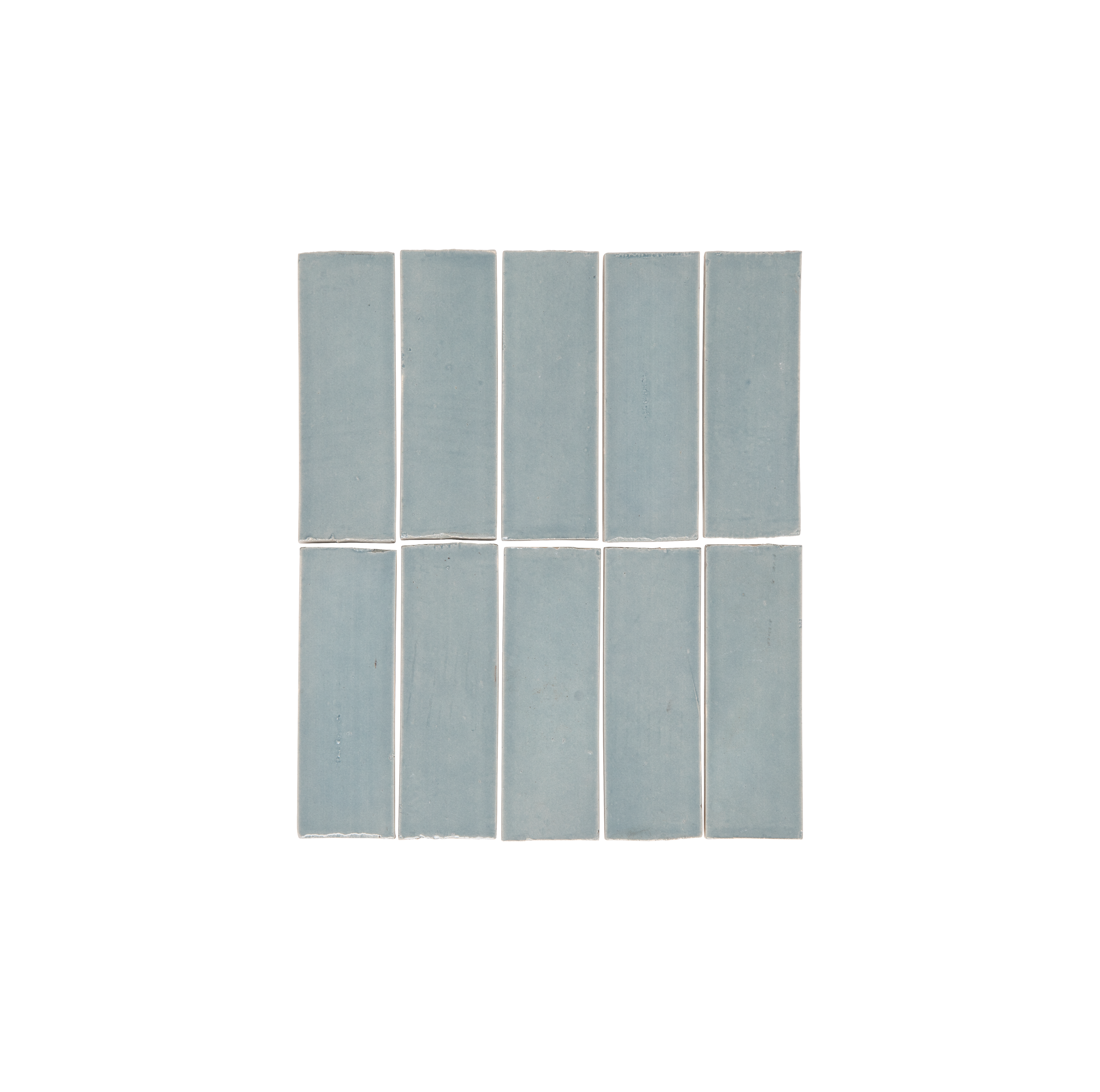 Rommani Handmade Zellige Rectangle Powder Blue