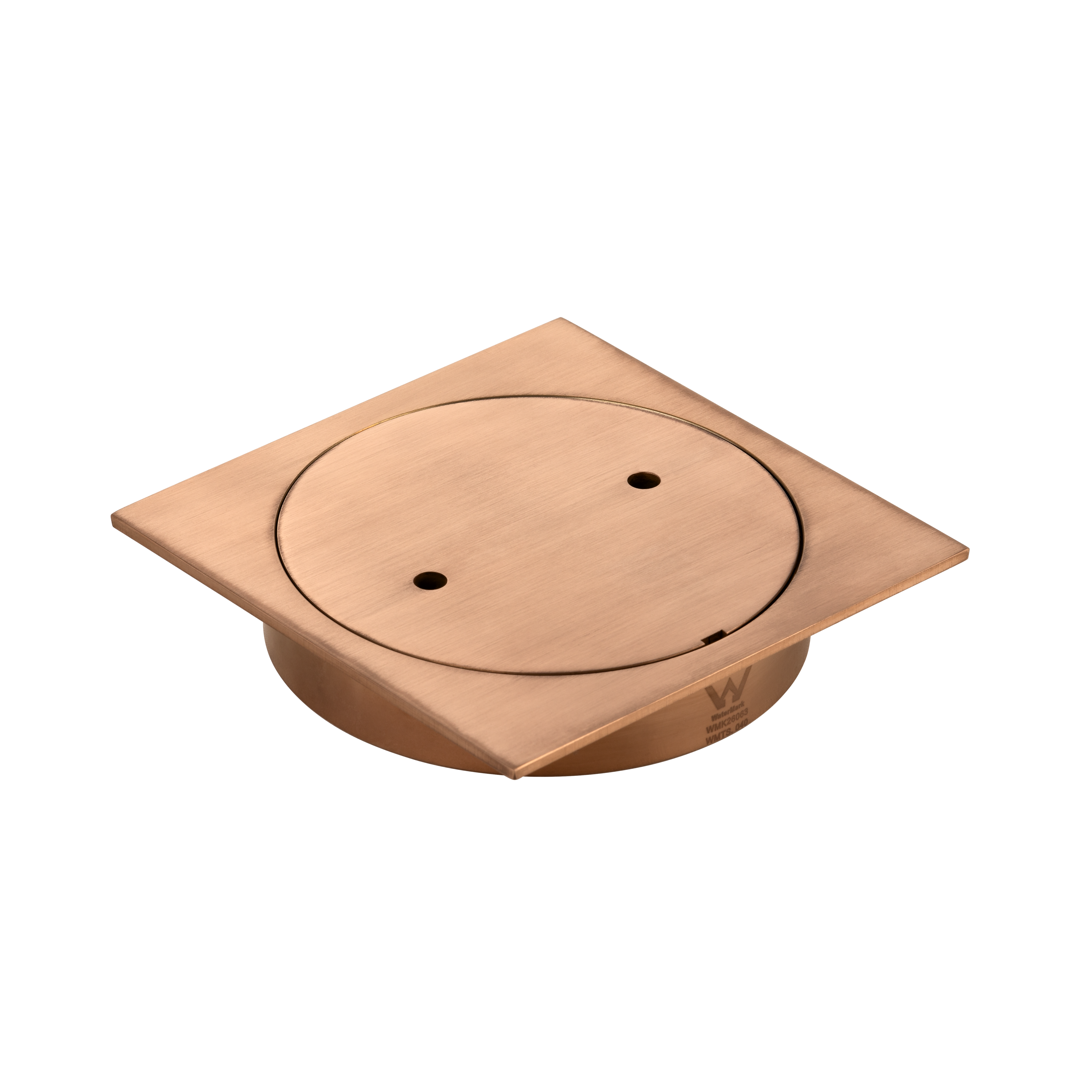 Inspection Outlet Square  - Brushed Copper