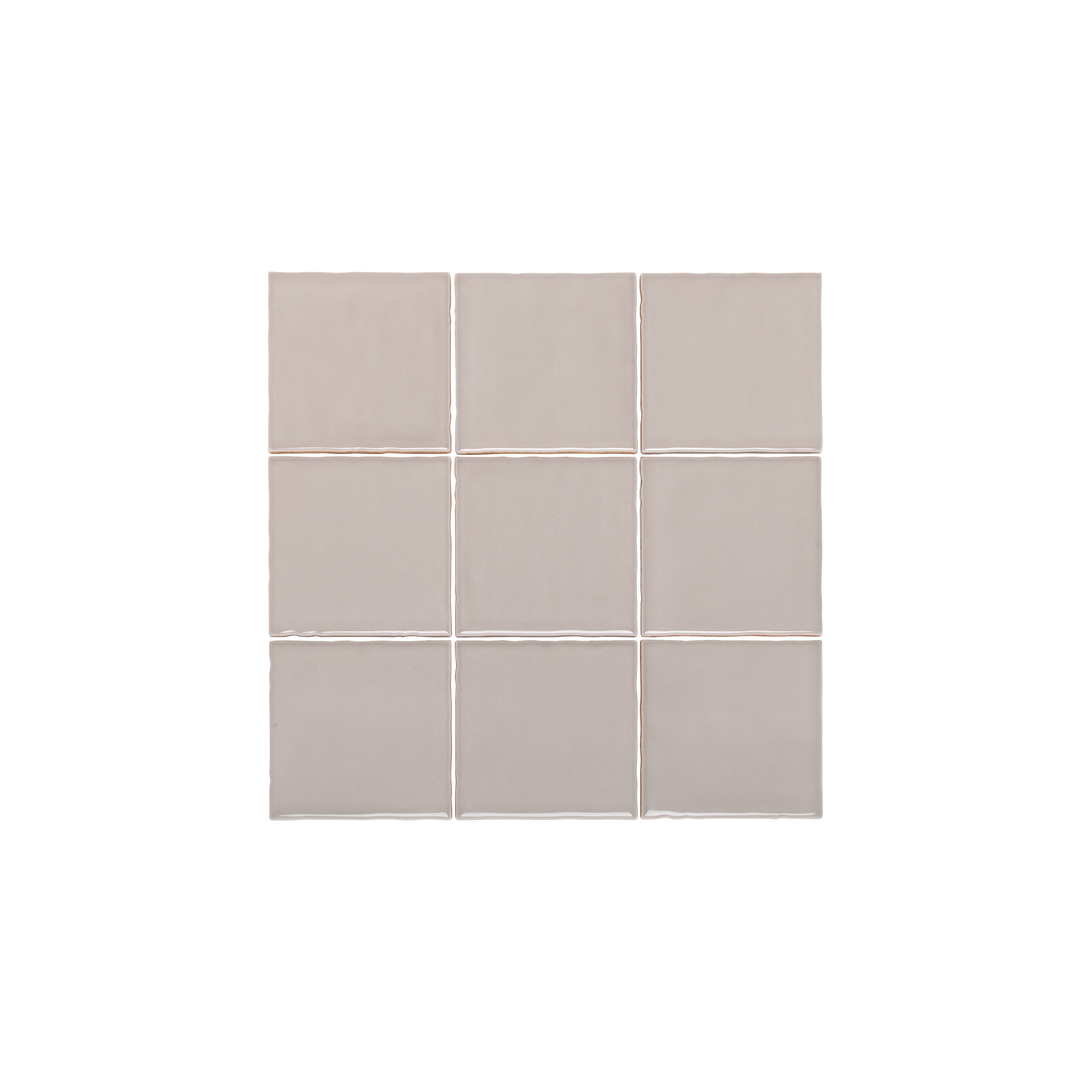 Tropea Natural Edge Square Tile - Dove Grey
