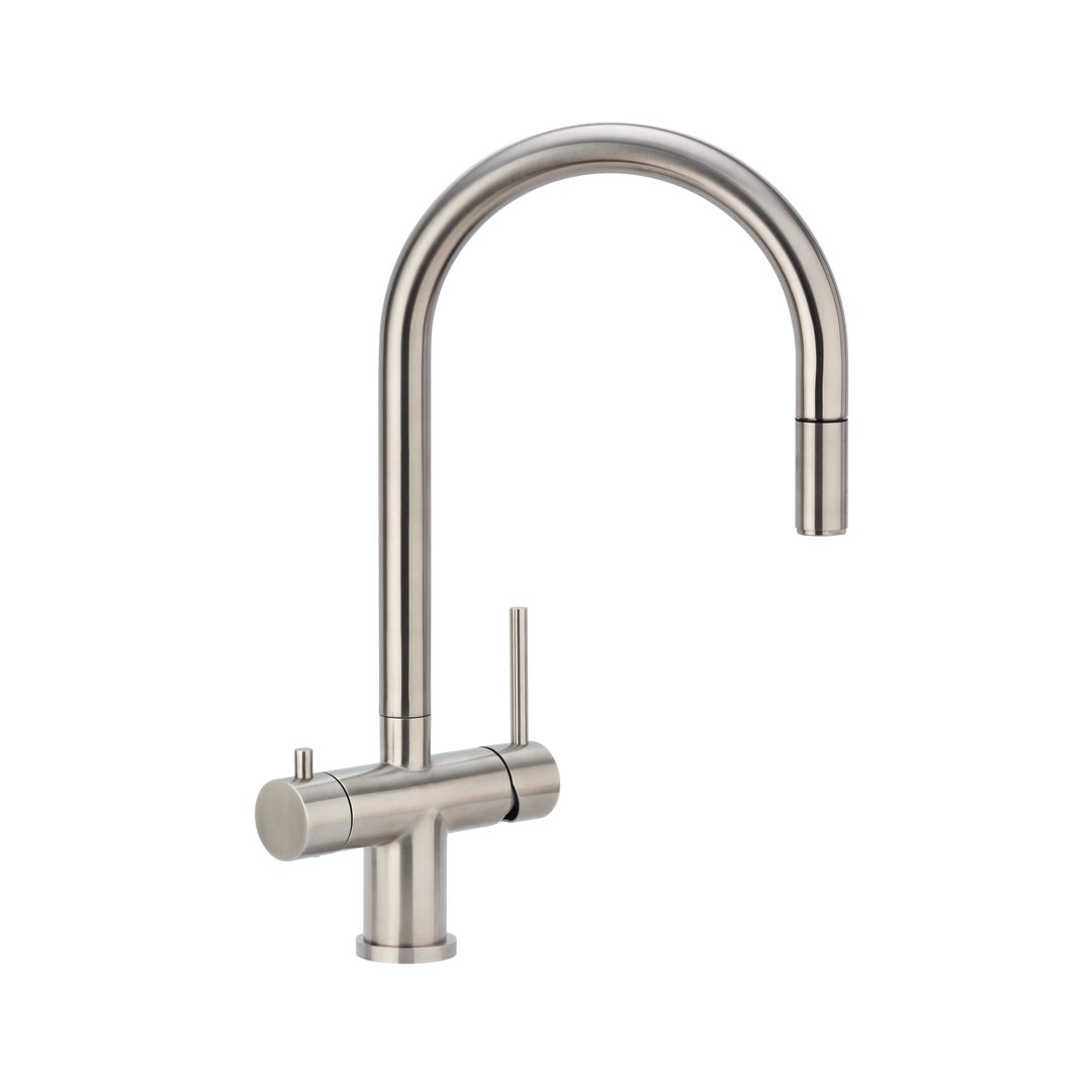 Elysian Commercial 3-Way Pull-Out Filter Tap - Stainless Steel