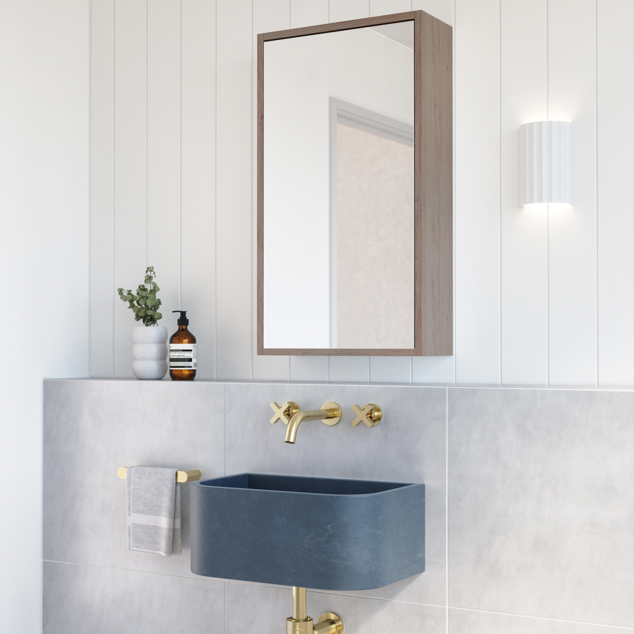 MyraMirrorCabinets Side PureOak