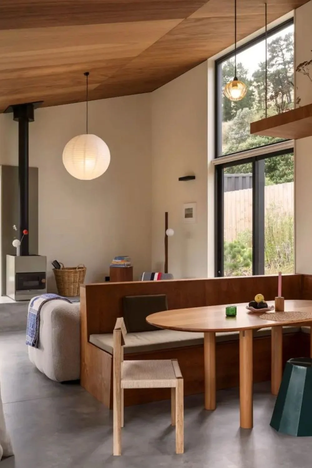Open Plan Living Timber Divider Joinery