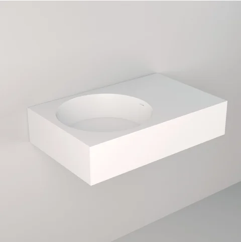 Coco Wall-Hung Basin - Matte White