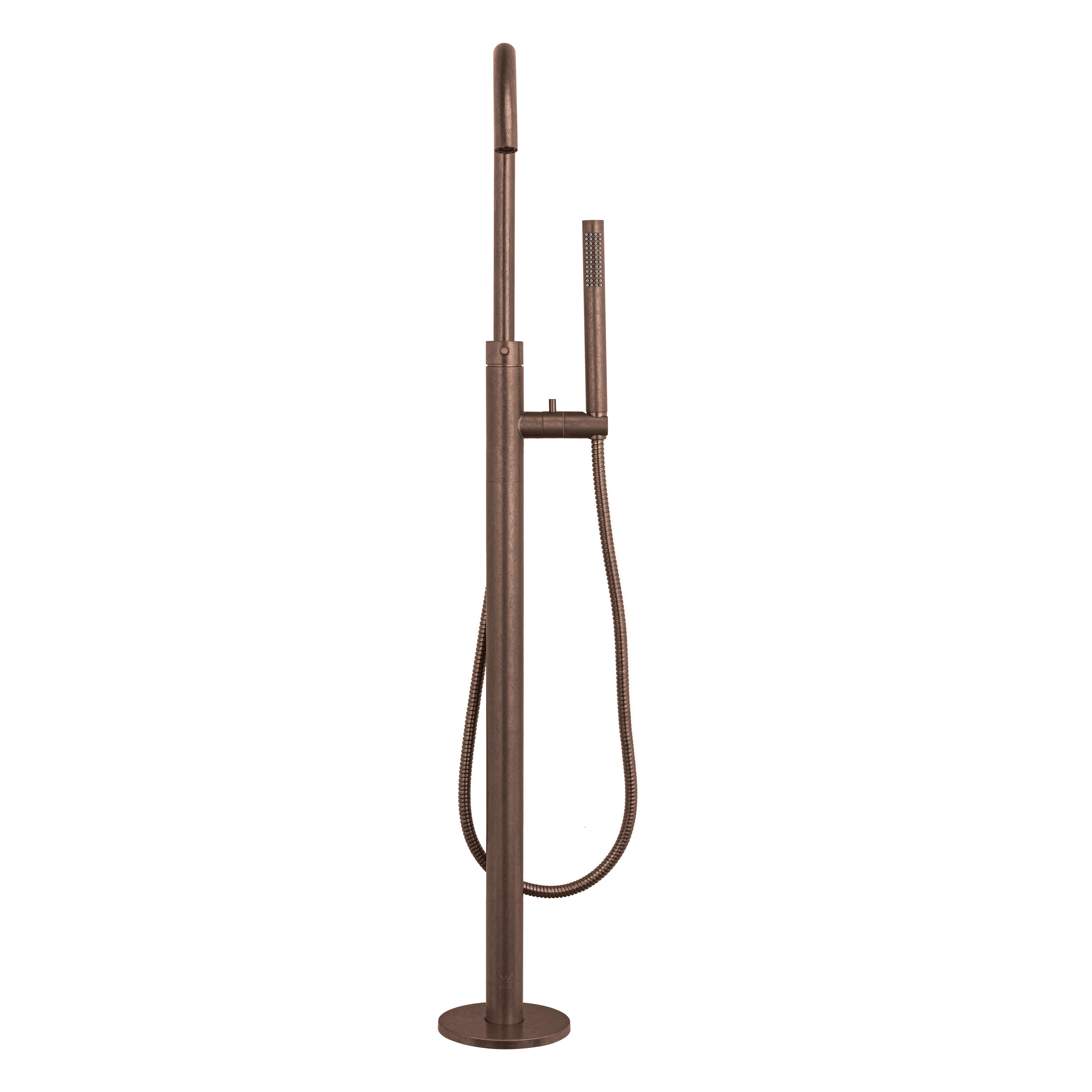 17902%20Elysian%20Floor%20Mounted%20Bath%20Filler%20with%20Hand%20Shower Front Antique%20Bronze