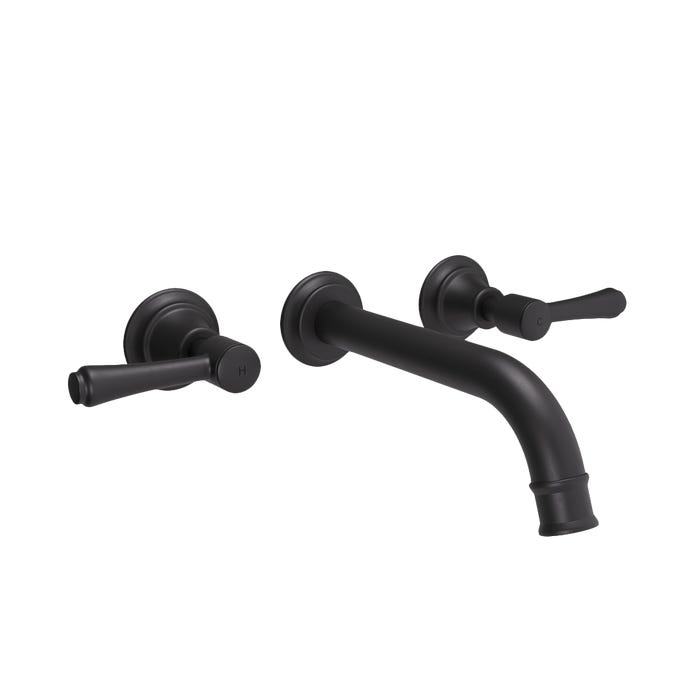 Kingsley Assembly Taps & Spout Set – Matte Black