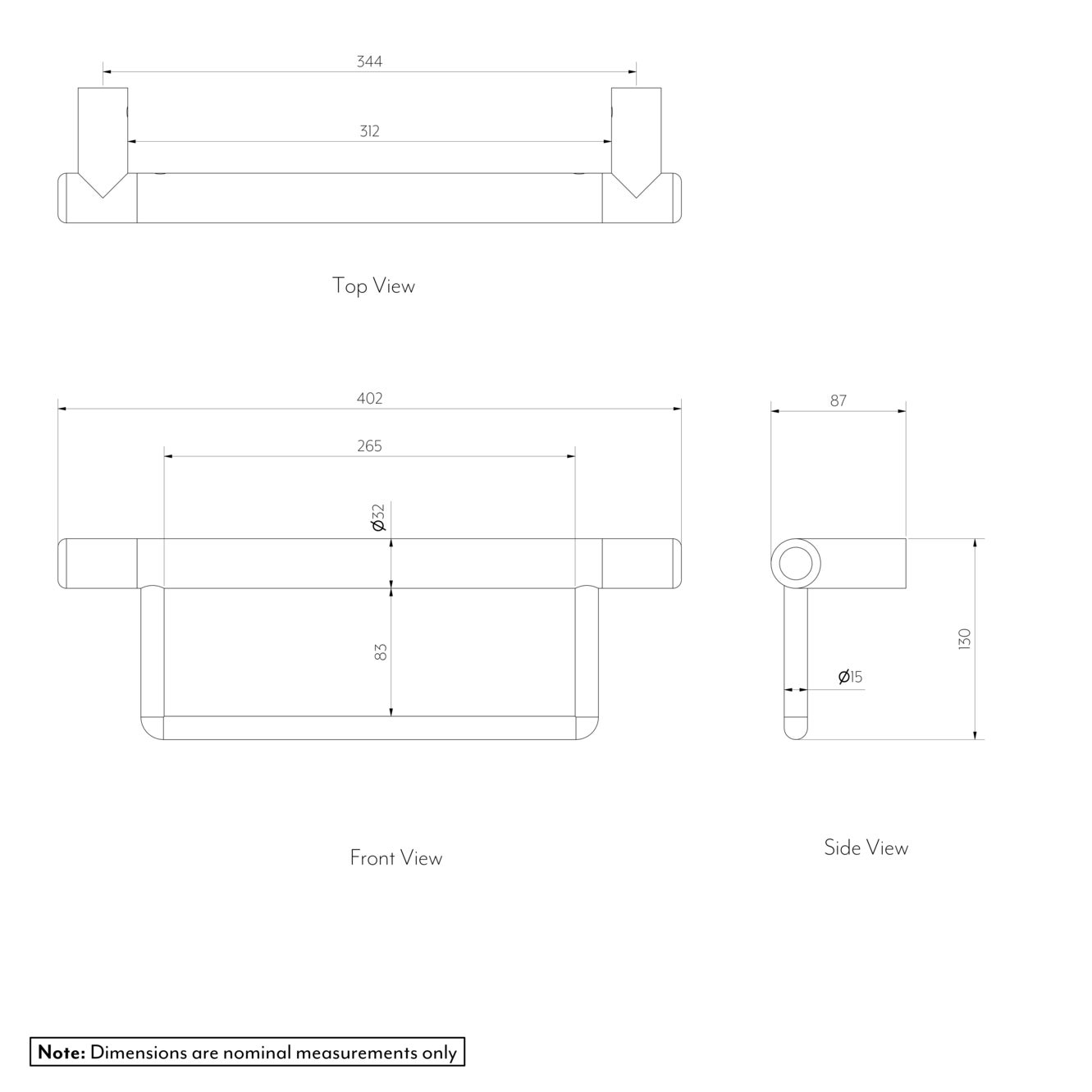 Aliro Hand Towel Rail-01