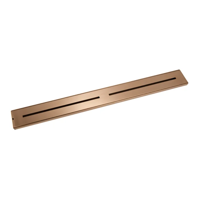 Harper Shower Channel Waste 900mm - Brushed Copper - Feature