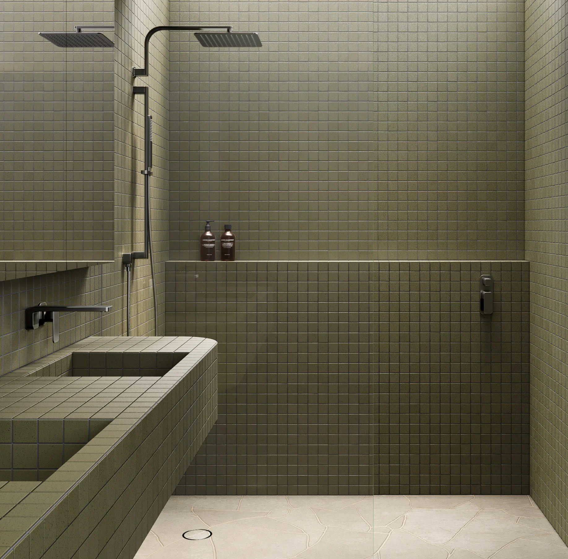 Shower Full%20Shot NESSO Shower%20Arm-Robe%20Hook BG