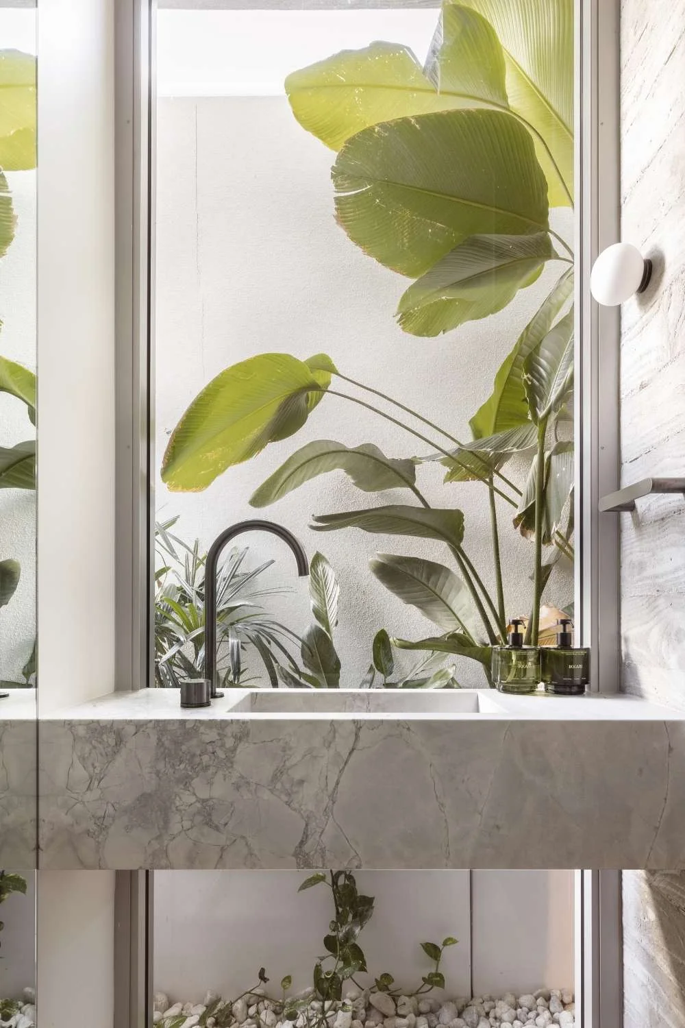 Coloured Tapware Brushed Gunmetal Powder Room