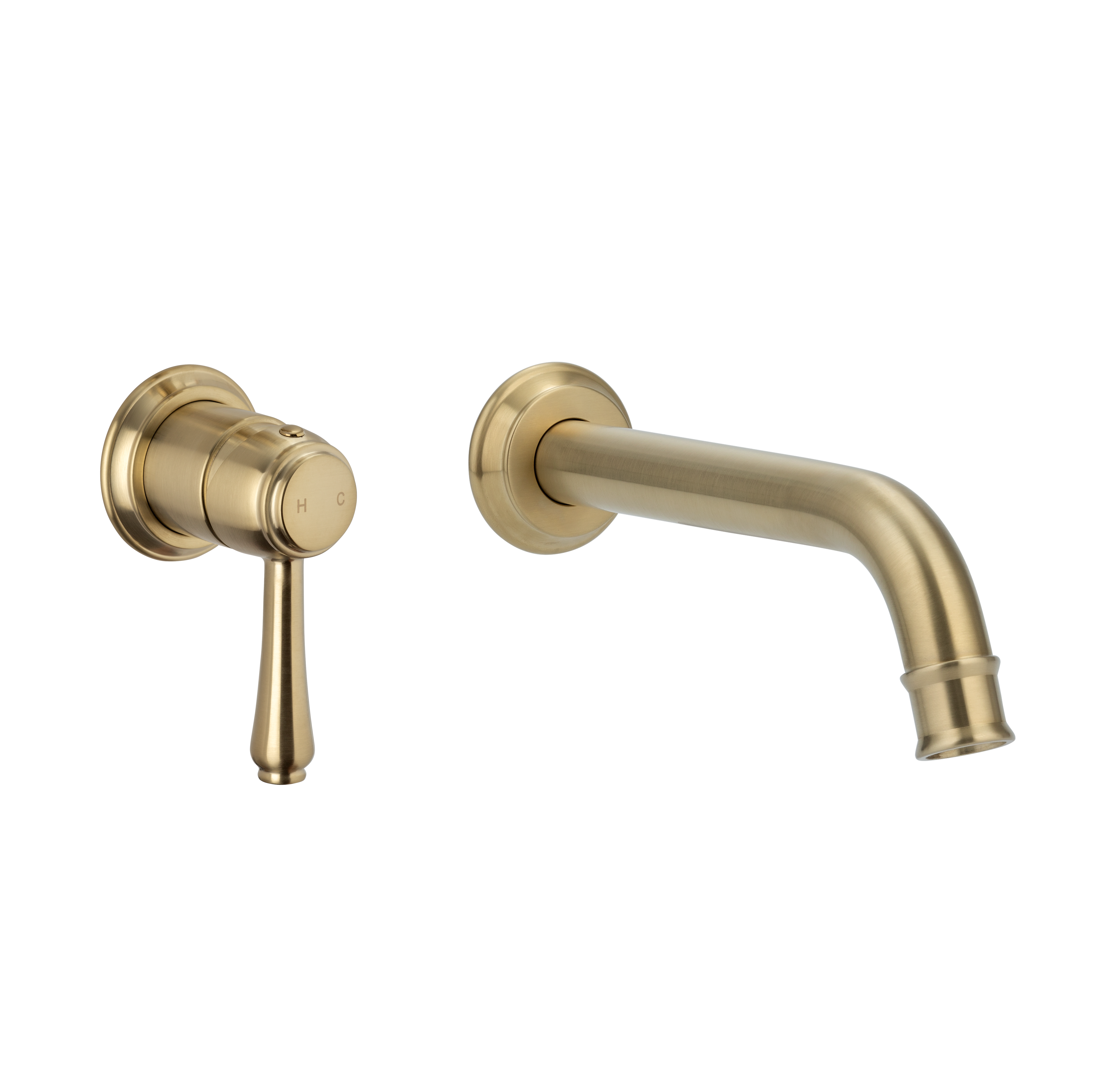 kingsley minimal mixer and spout Brass