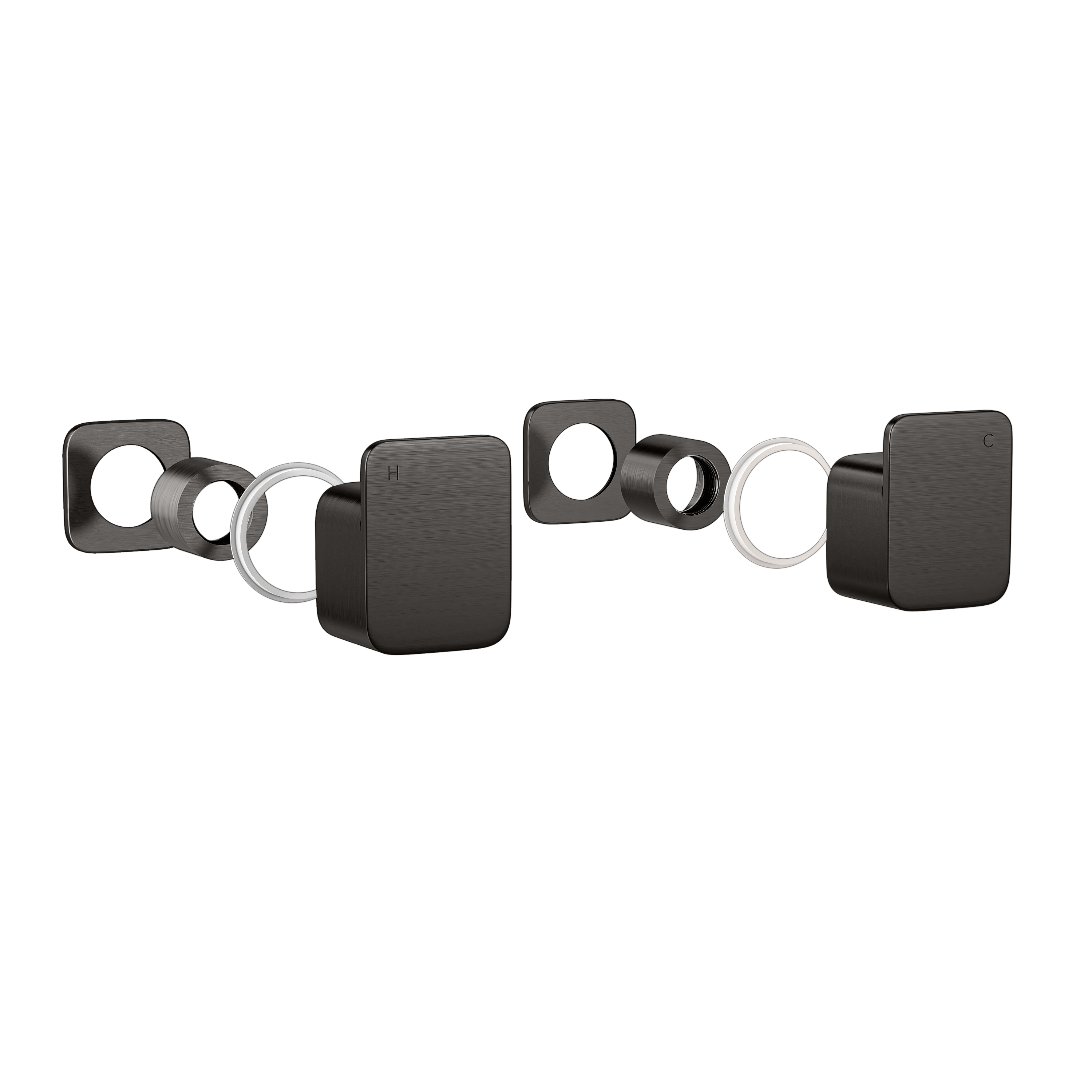 Nesso Assembly Handle Kit - Brushed Gunmetal