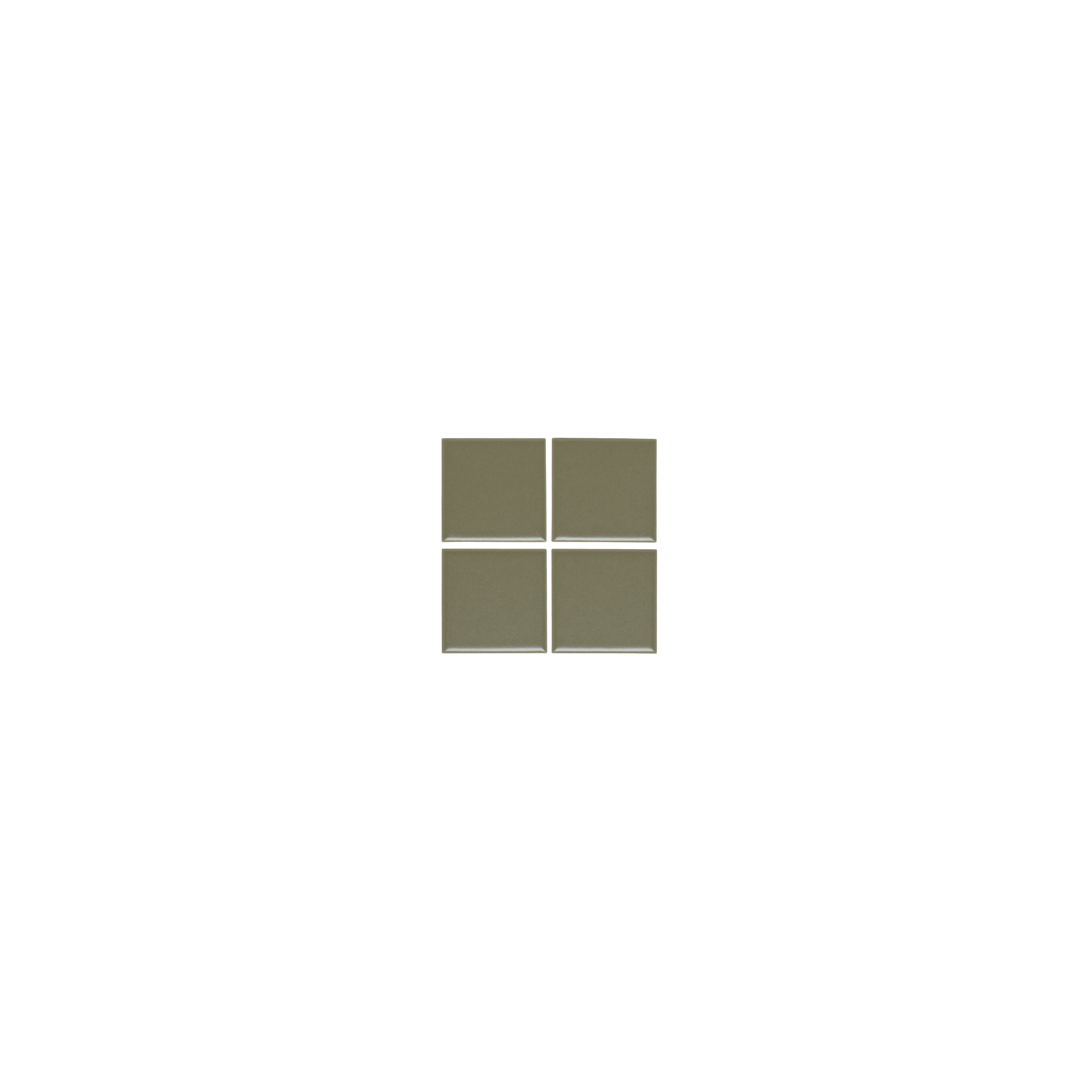 Atami Small Square Mosaic Tile 306x306 OliveGreen SAMPLE