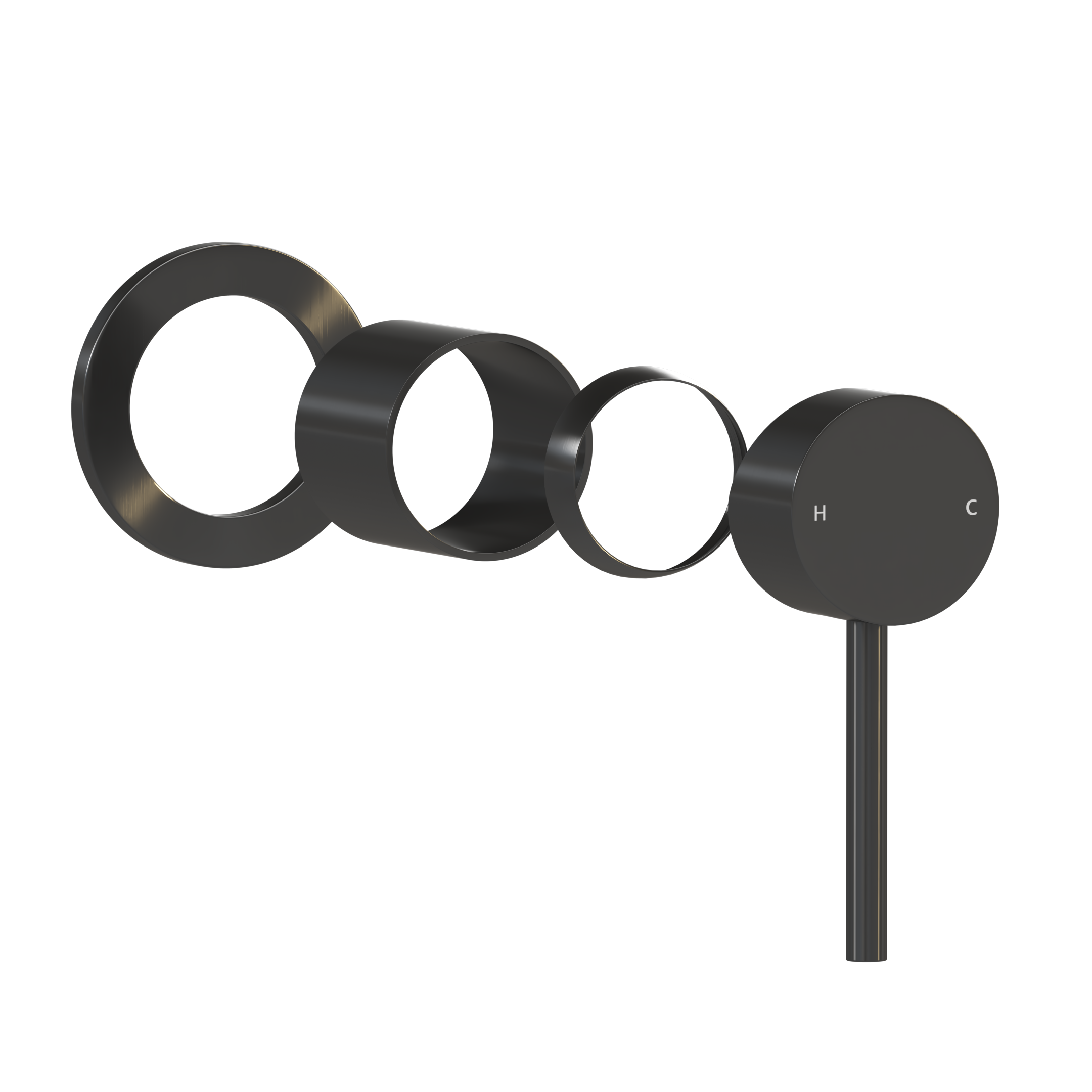 Sola Minimal Handle Kit - Brushed Gunmetal