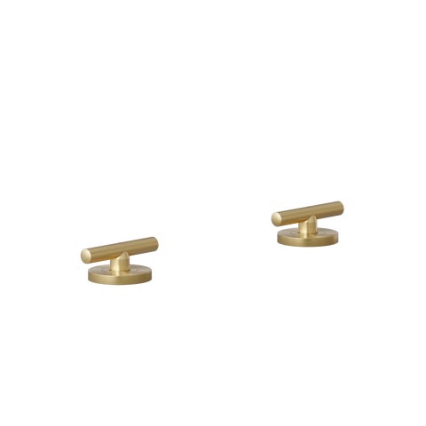 Barre Assembly Bench Mounted Taps - Brushed Brass