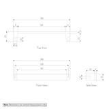 PIKA Cabinetry Pull 136mm - GALLERY SPEC-01