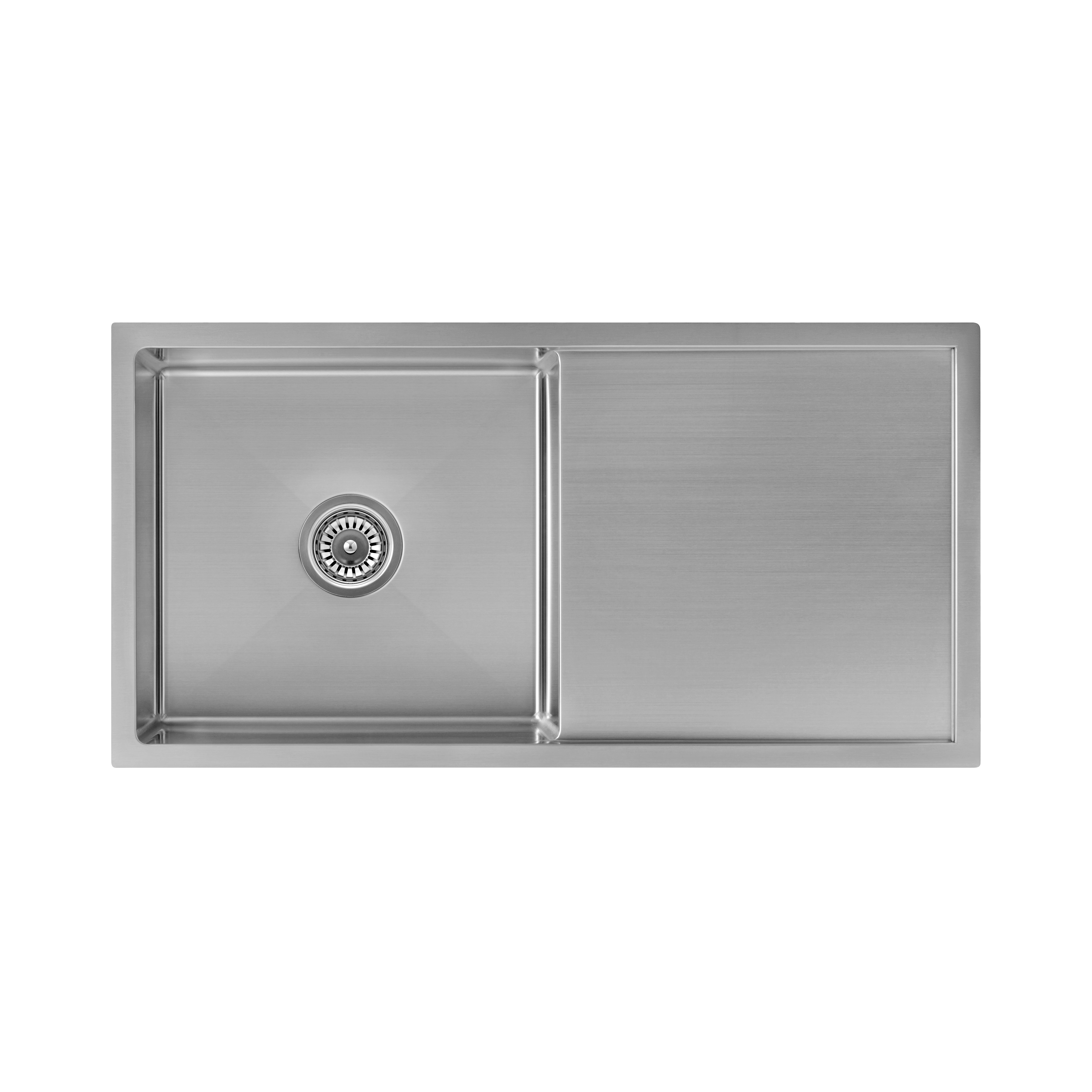 Jai Single Kitchen Sink 880mm - Stainless Steel