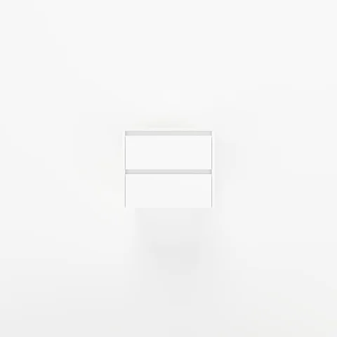 Addison 2-Drawer 600mm - White - 1 Cut-Out