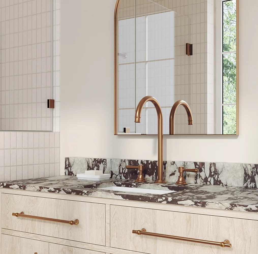Kingsley Copper Vanity Kingsley%20Adjustable%20Cabinetry%20Pull-350mm BC