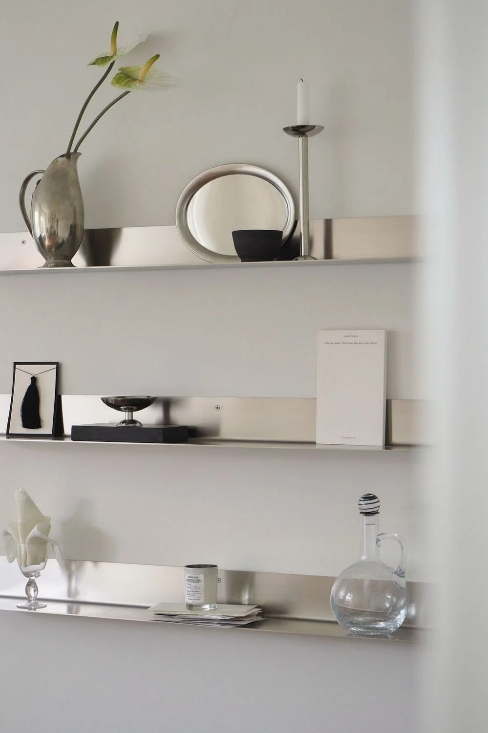 Stainless Steel Applications Floating Shelves Storage