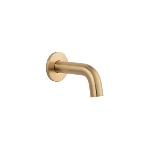 Mini Wall-Mounted Spout – Brushed Brass