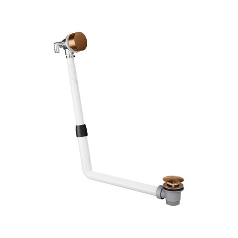Bath Filler with Integrated Waste and Overflow - Brushed Copper