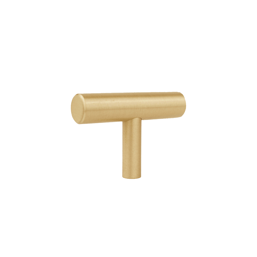Tezra Cabinetry T Pull (PVD) - Brushed Brass