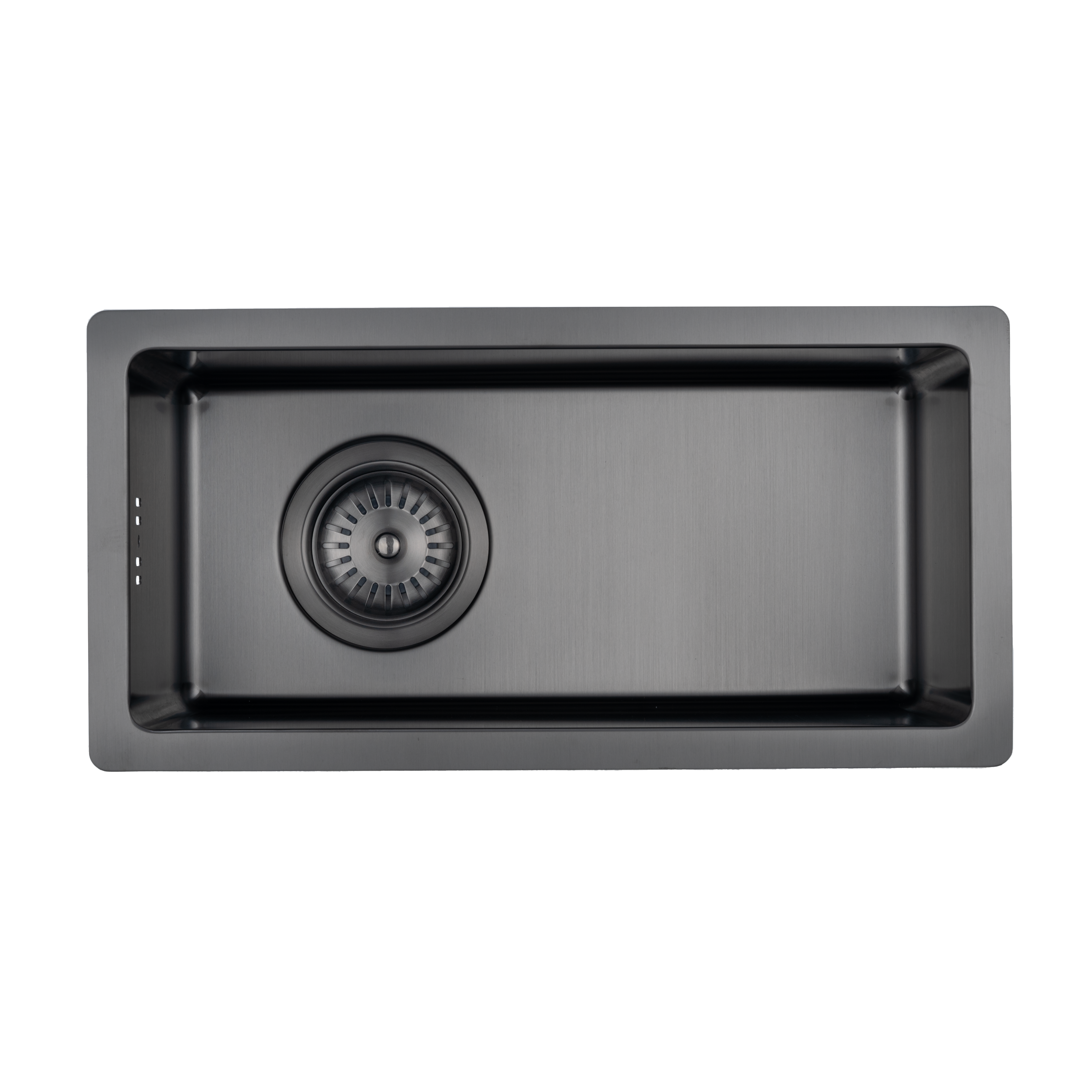 18289-Sola-Small-Outdoor-Sink-Overflow- Front Brushed-Gunmetal-1