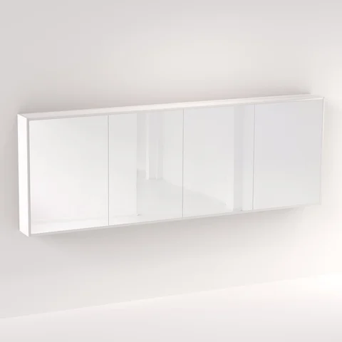 Myra 4 Door Mirror Cabinet 2292mm – Matte White