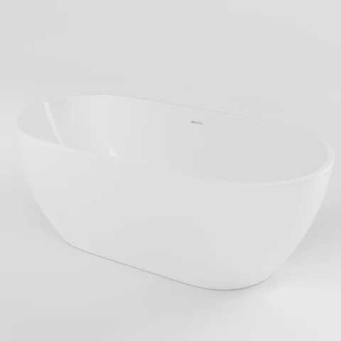 Scala Acrylic Freestanding Bath 1650mm - Gloss White
