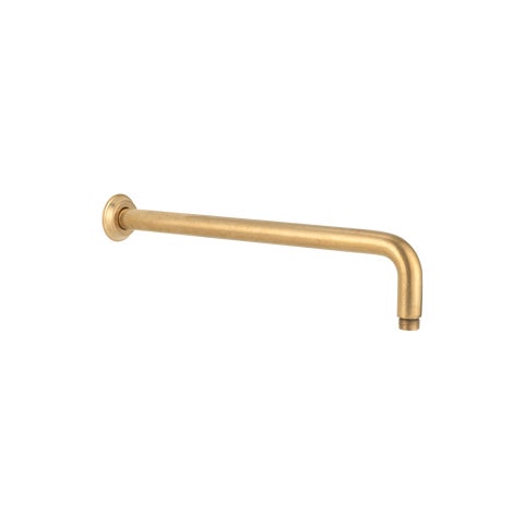 Kingsley Shower Arm - Tumbled Aged Brass