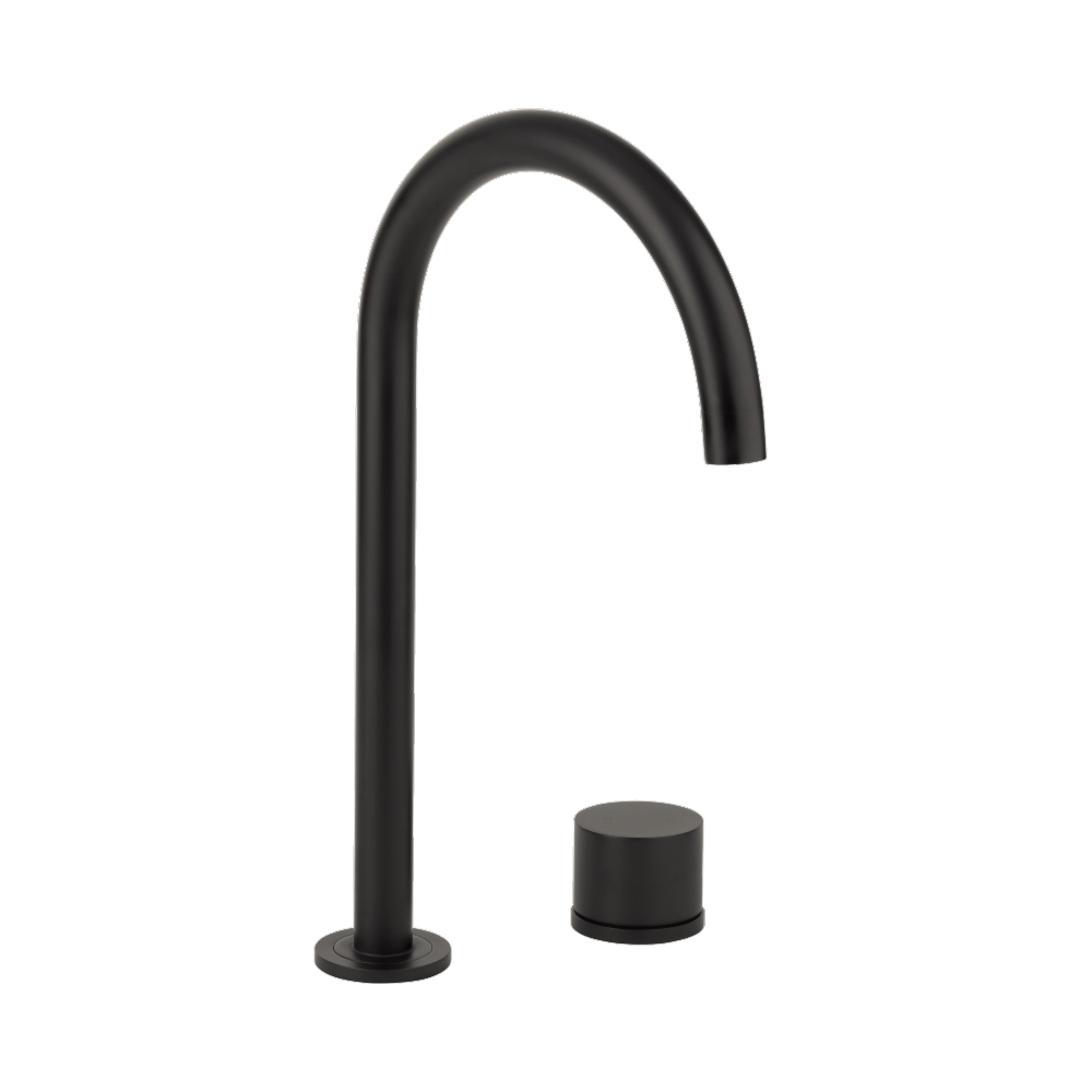 Milani Swivel Hob Mixer Set - Matte Black