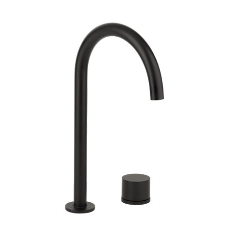 Milani Swivel Hob Mixer Set - Matte Black