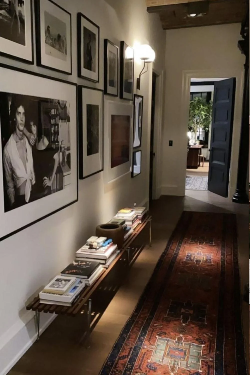 Entryway Decor Ideas Gallery Wall Collage of Artworks