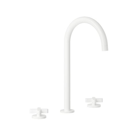 Cross Assembly Bench-Mounted Set - White