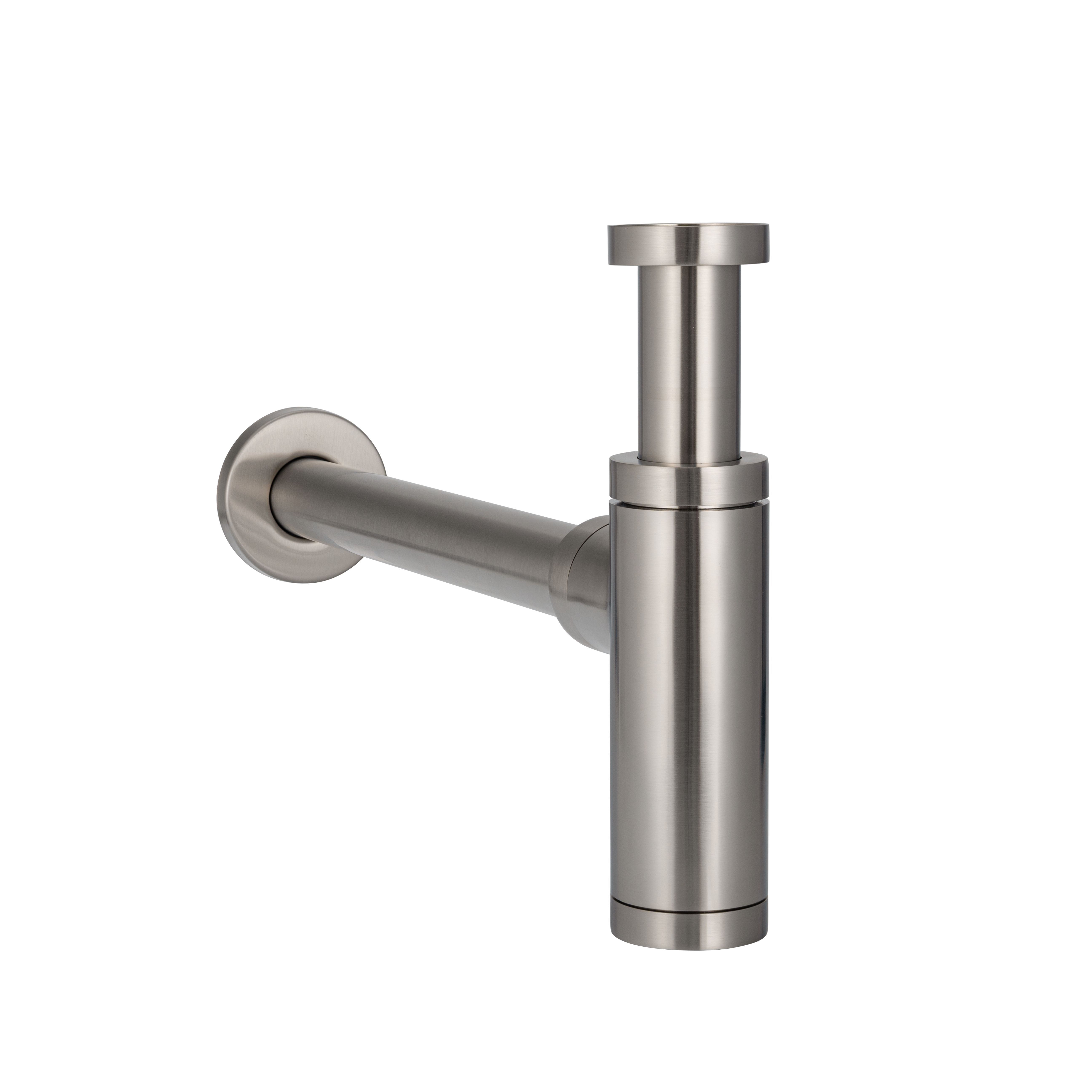 Marli Bottle Trap Round - Brushed Nickel