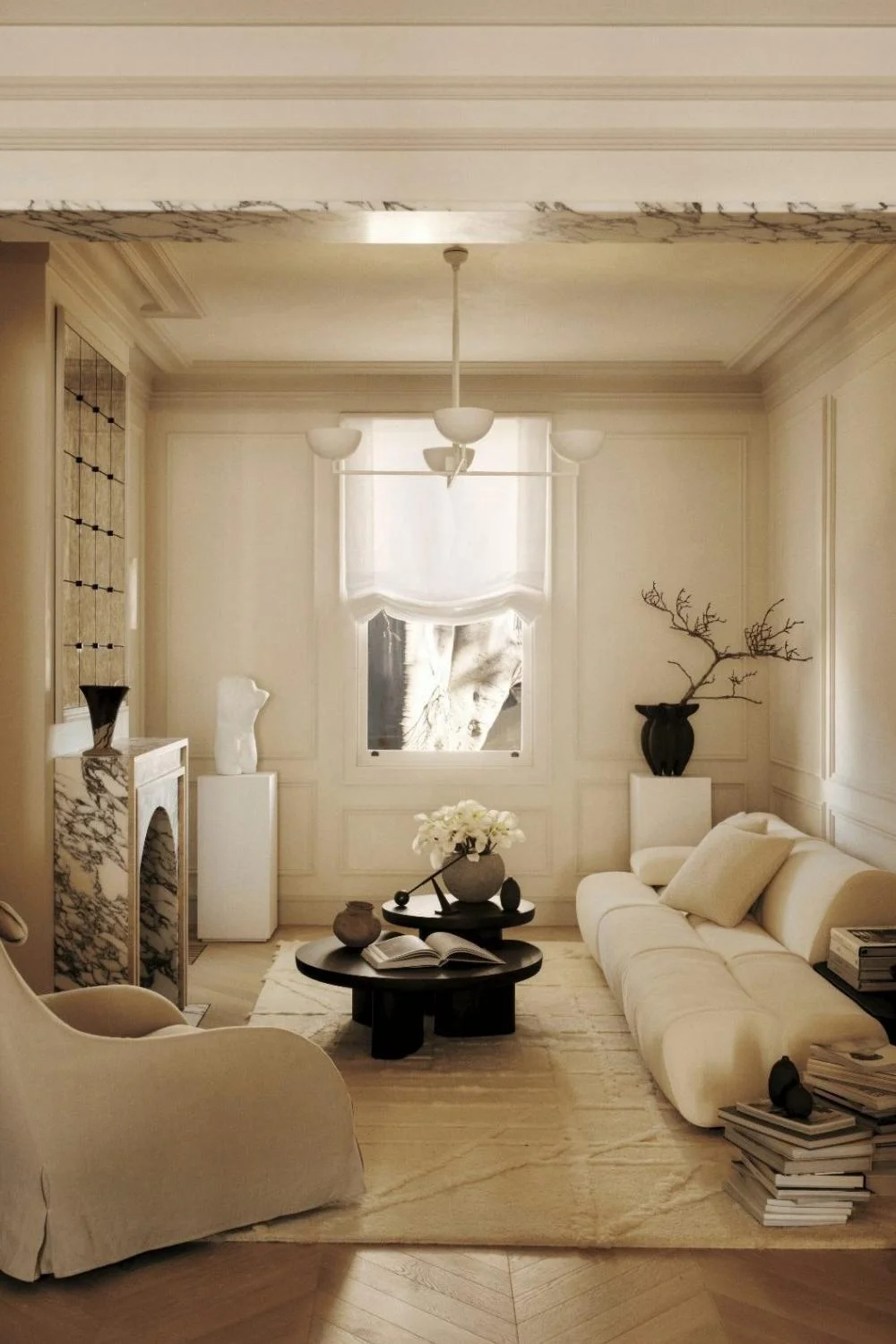 Modern Antique Interior Design Colour Drench Living